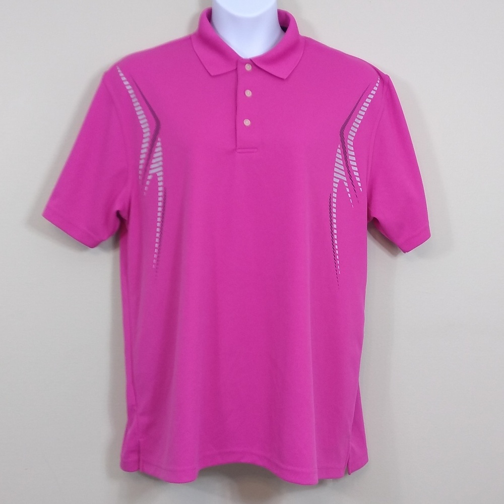 PGA Tour Pro Series Mens Pink Golf Polo Size XL